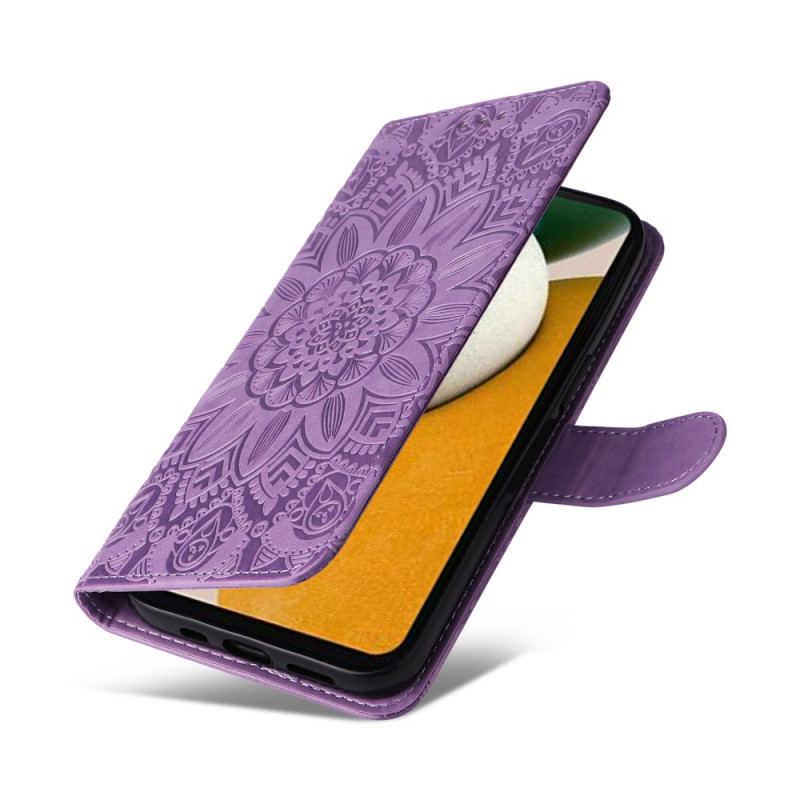 Etui Folio Samsung Galaxy A15 5g Nadruk Mandali Ze Smyczą Etui Ochronne