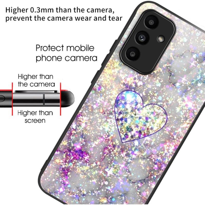 Etui Samsung Galaxy A15 5g Szkło Hartowane Z Błyszczącym Sercem