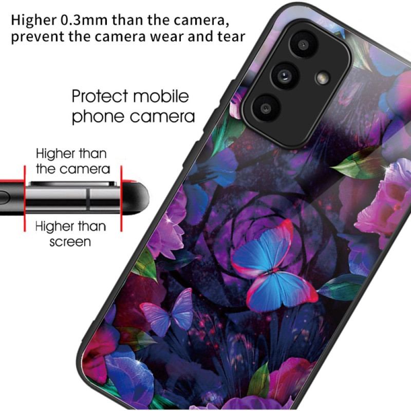 Futerały Samsung Galaxy A15 5g Etui Na Telefon Kolorowe Motyle Ze Szkła Hartowanego