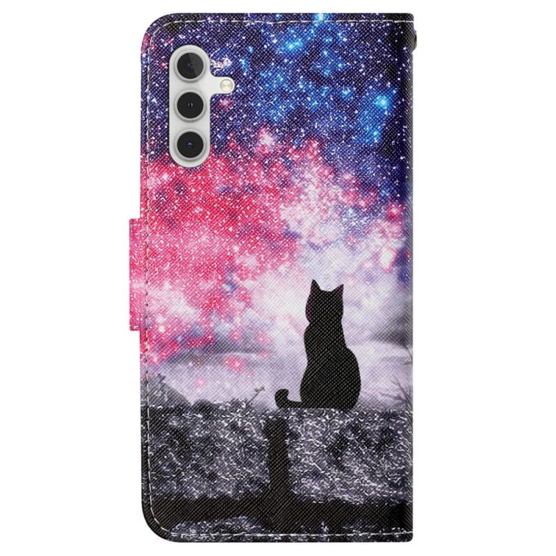 Obudowa Samsung Galaxy A15 5g Etui Na Telefon Gwiaździste Niebo I Kot