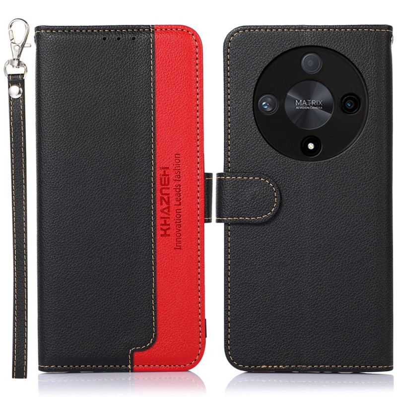 Etui Folio Do Honor X9b / Magic 6 Lite Dwukolorowy Portfel Blokujący Rfid Khazneh