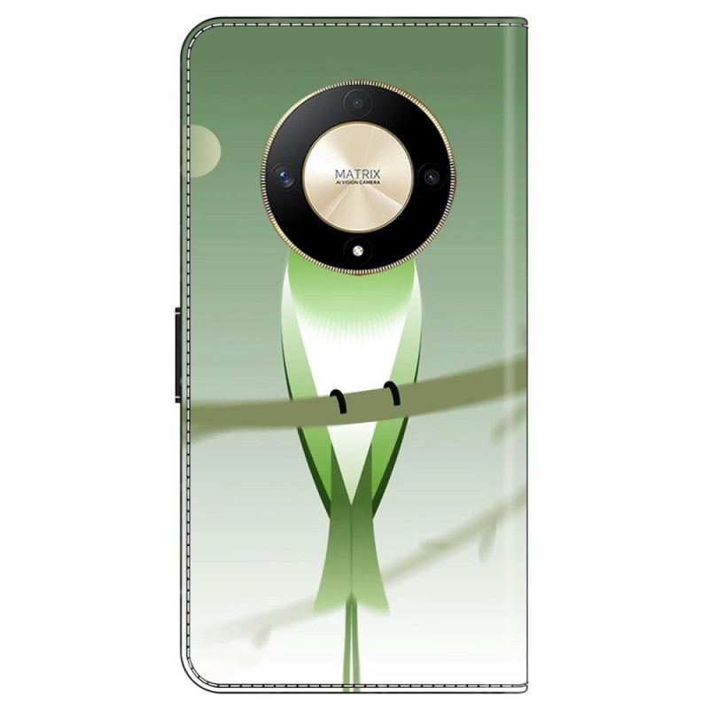 Etui Folio Do Honor X9b / Magic 6 Lite Zielony Ptak