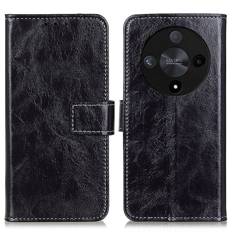 Etui Folio Honor X9b / Magic 6 Lite Błyszcząca Imitacja Skóry Etui Ochronne