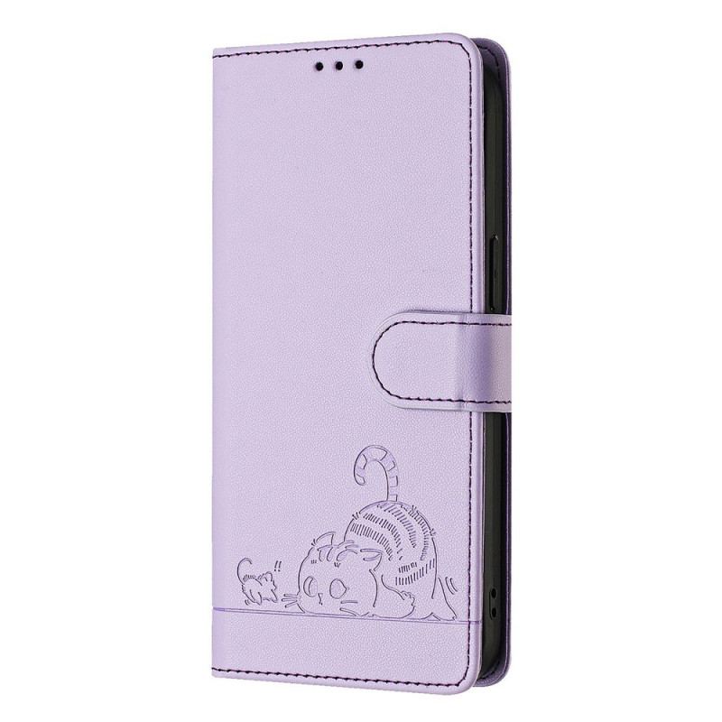 Etui Folio Honor X9b / Magic 6 Lite Kot I Mysz