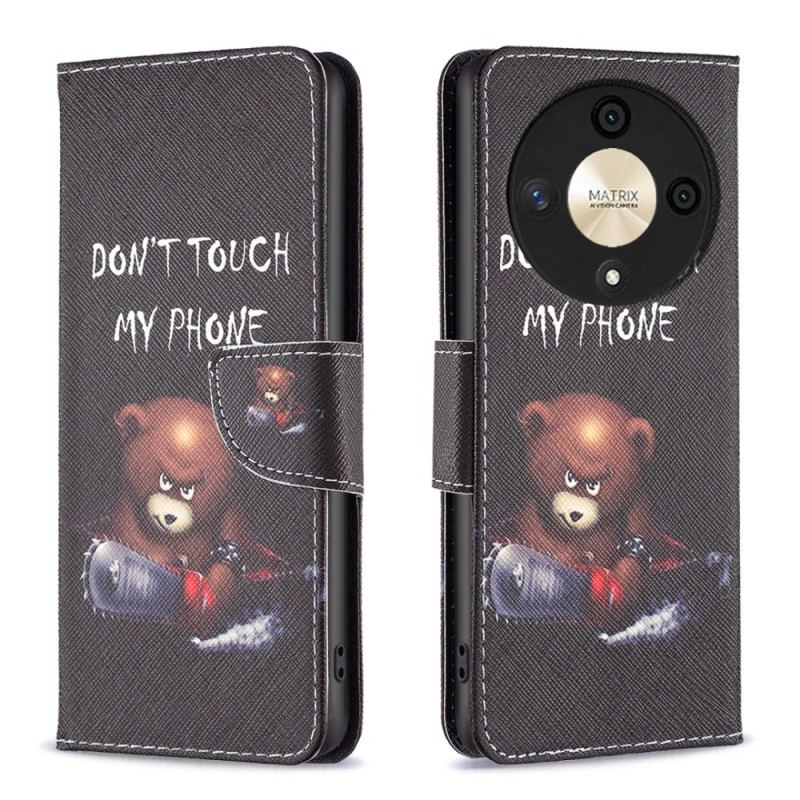 Etui Folio Honor X9b / Magic 6 Lite Niebezpieczny Niedźwiedź Etui Ochronne