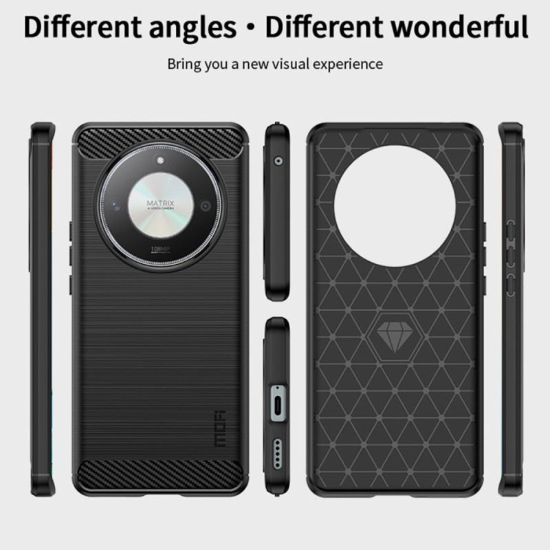 Etui Honor X9b / Magic 6 Lite Szczotkowane Włókno Węglowe Mofi