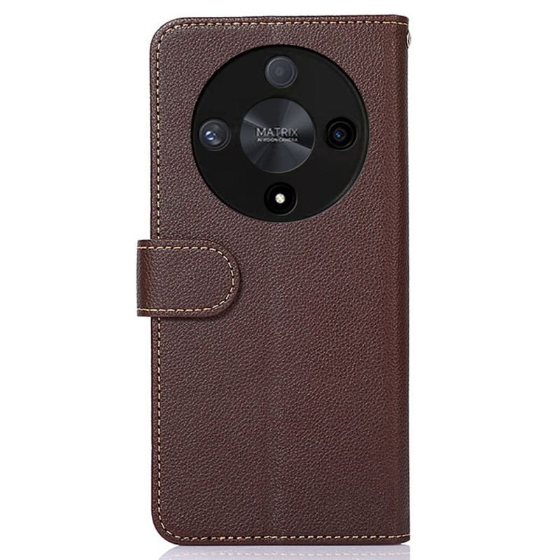 Skórzany Futerał Honor X9b / Magic 6 Lite Etui Na Telefon Dwukolorowy Khazneh