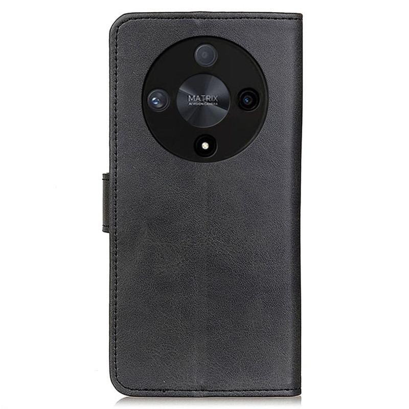 Skórzany Futerał Honor X9b / Magic 6 Lite Etui Na Telefon Matowa Sztuczna Skóra