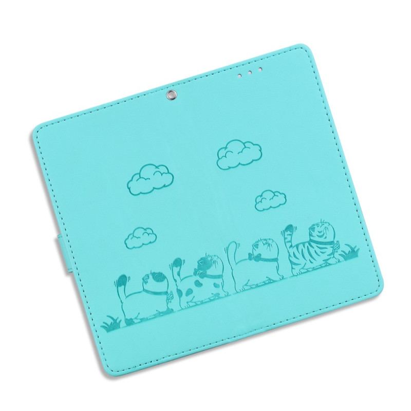 Etui Folio Xiaomi 14t Blokowanie Rfid Według Wzoru Kociaka Etui Ochronne