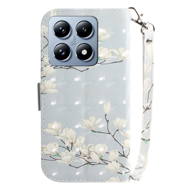 Etui Folio Xiaomi 14t Magnolie W Paski