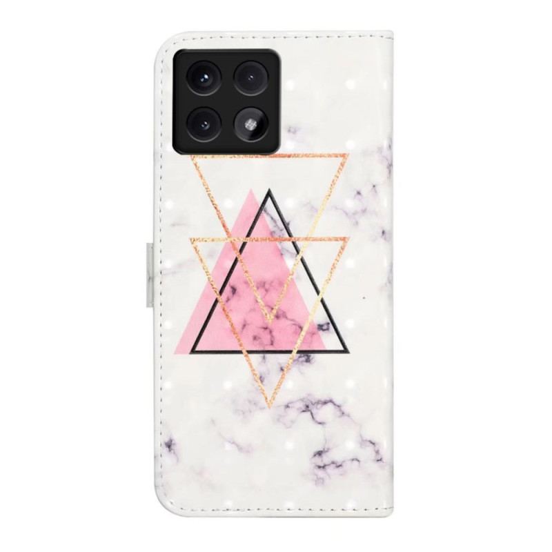Etui Folio Xiaomi 14t Marmur Trójkątny Etui Ochronne