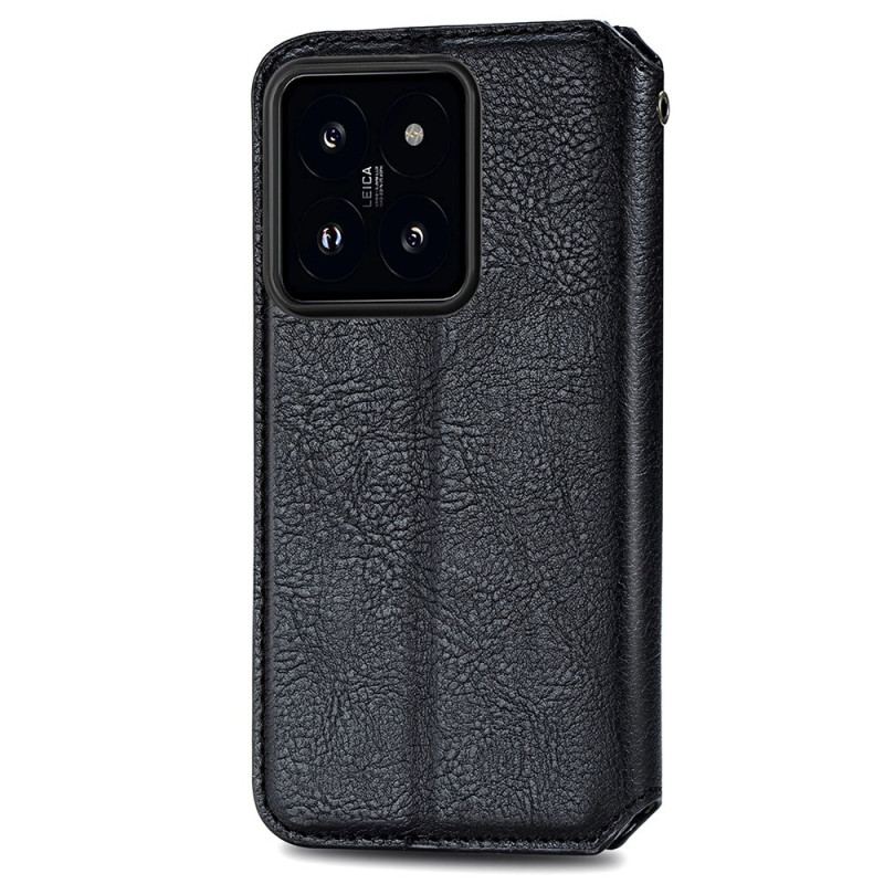 Flip Kotelot Do Xiaomi 14t Fryz Z Efektem Zamszu