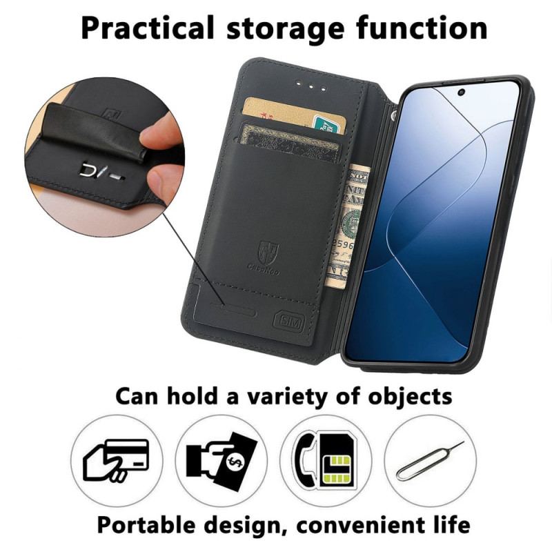 Flip Kotelot Do Xiaomi 14t Portfel Rfid Caseneo