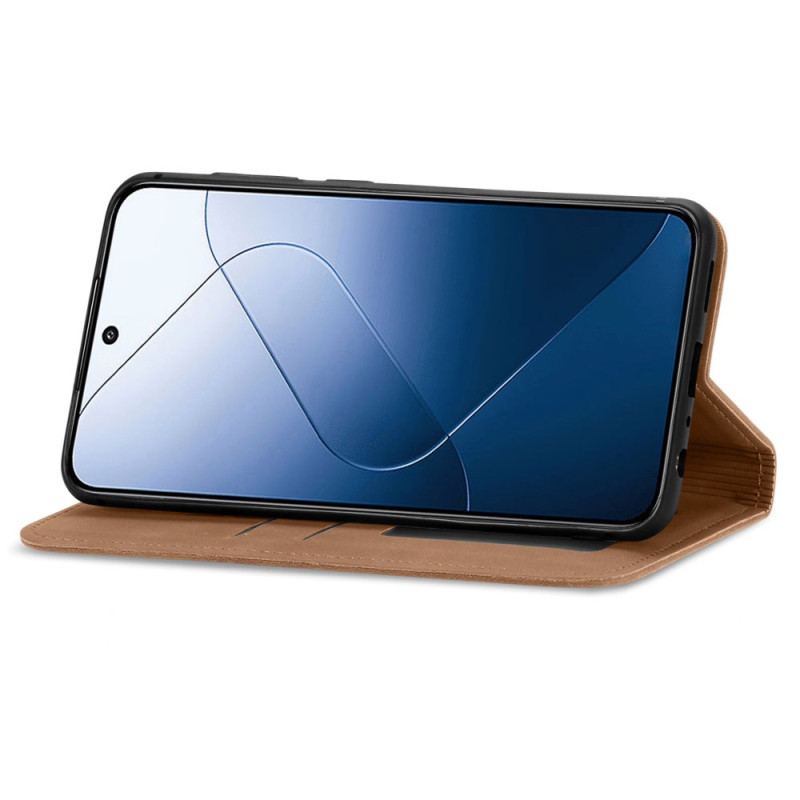 Flip Kotelot Xiaomi 14t Etui Na Telefon Zamszowy Styl