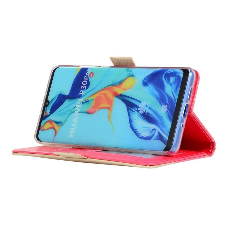 Etui Folio do Huawei P30 Pro Koronkowy Kwiat