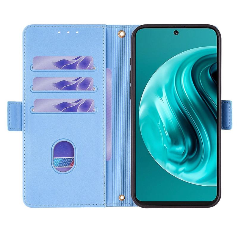 Etui Folio Huawei Nova 12i Smycz I Łańcuszek Blokujący Rfid Etui Ochronne