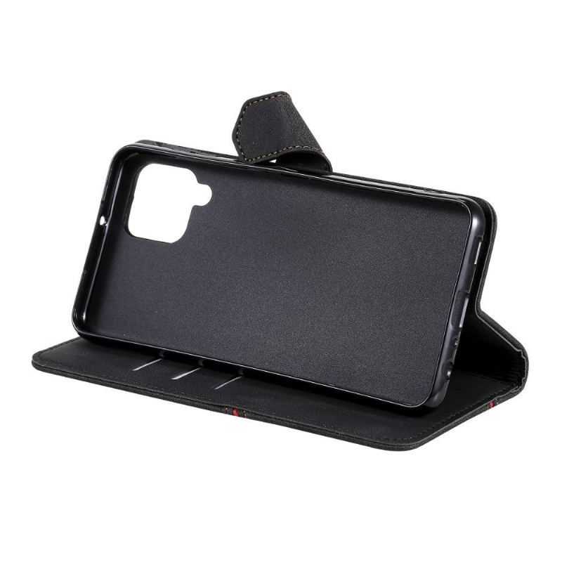 Obudowa Etui Na Telefon do Samsung Galaxy A22 4G Full Protect Retro Skórzany Efekt