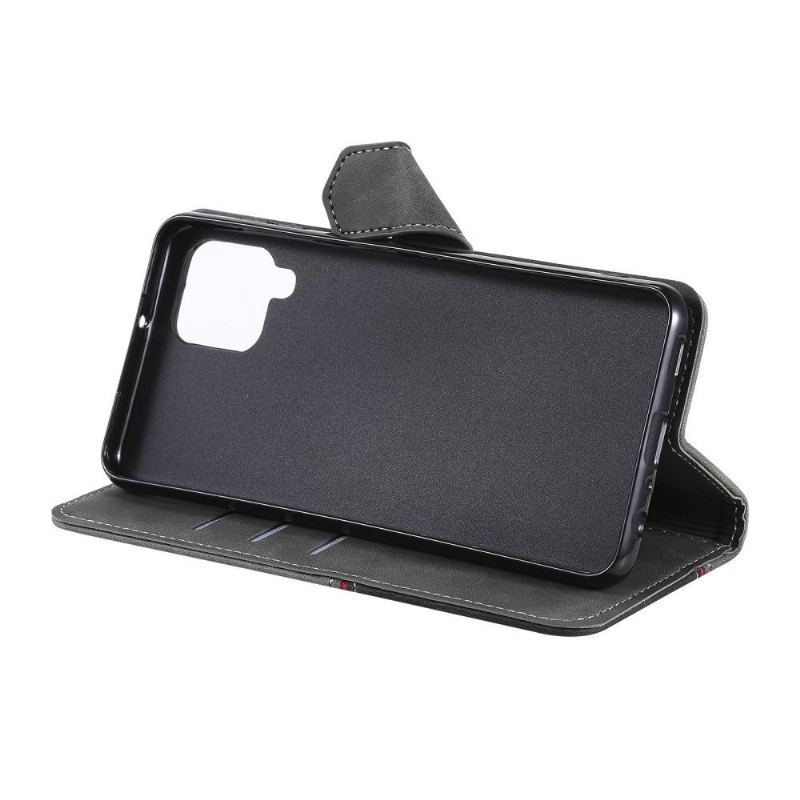 Obudowa Etui Na Telefon do Samsung Galaxy A22 4G Full Protect Retro Skórzany Efekt