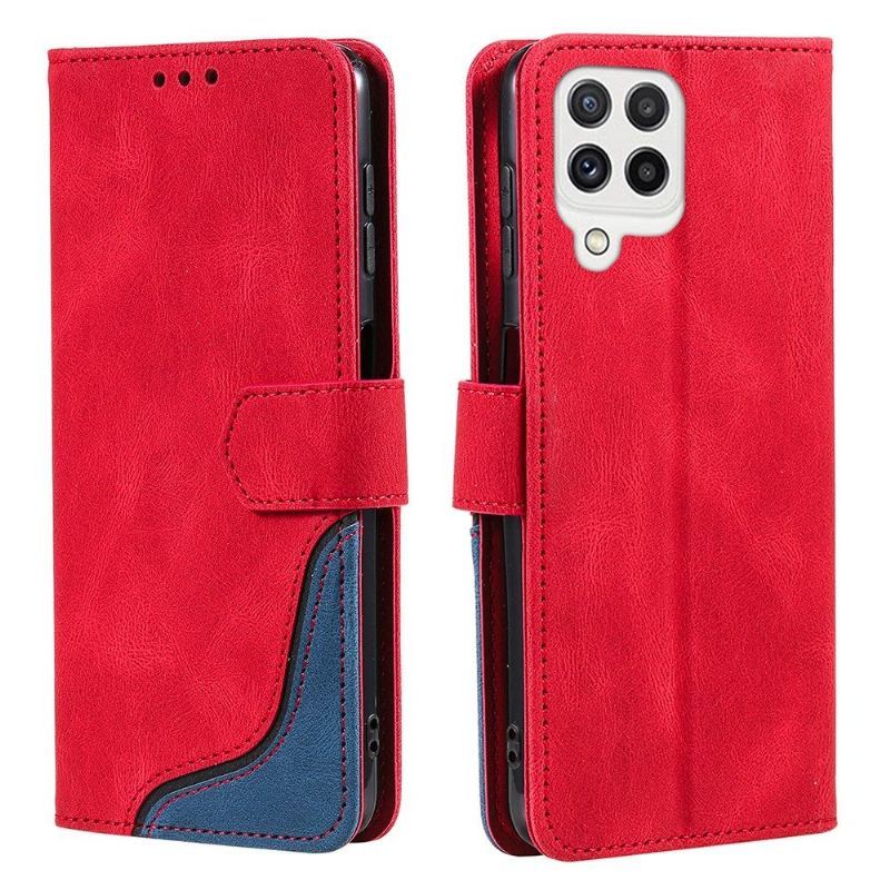 Obudowa Etui Na Telefon do Samsung Galaxy A22 4G Full Protect Retro Skórzany Efekt