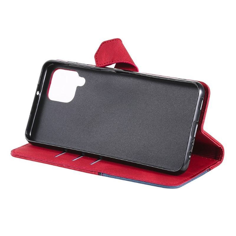 Obudowa Etui Na Telefon do Samsung Galaxy A22 4G Full Protect Retro Skórzany Efekt