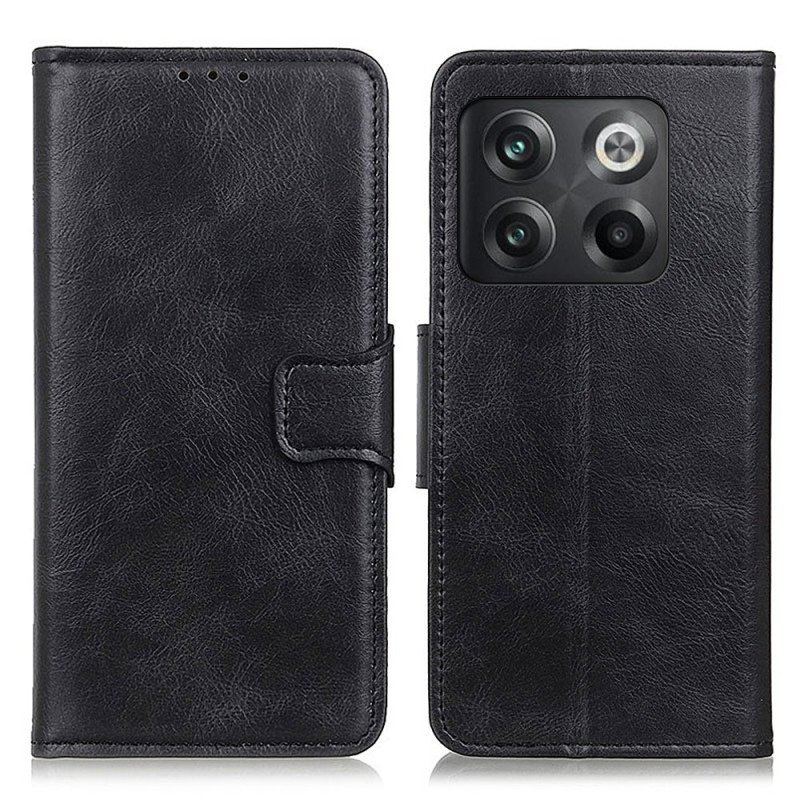 Etui Folio do OnePlus 10T 5G Stylowe Skórzane Zapięcie Dwustronne