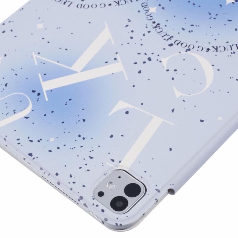 iPad Pro 13 (2024) Niebieskie Litery Origami