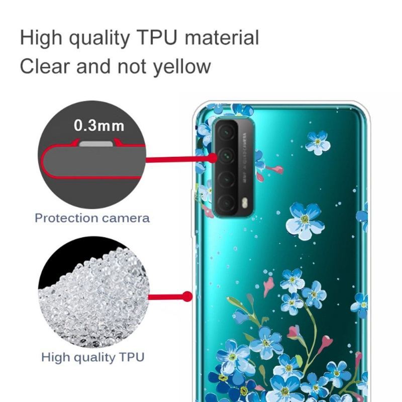 Etui do Huawei P Smart 2021 Limonkowy Kwiat