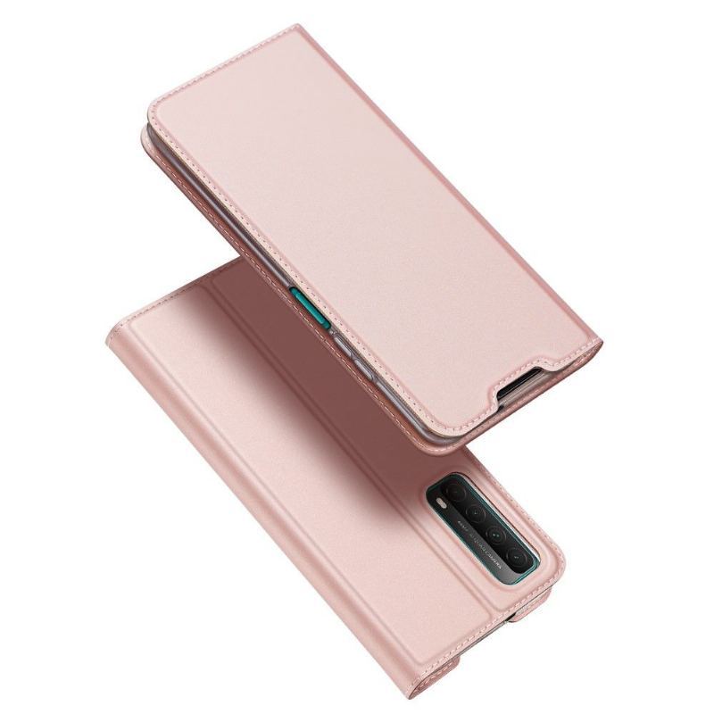 Skórzany Futerał do Huawei P Smart 2021 Business Satin Effect