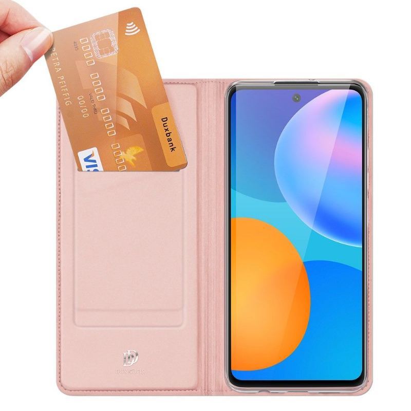 Skórzany Futerał do Huawei P Smart 2021 Business Satin Effect