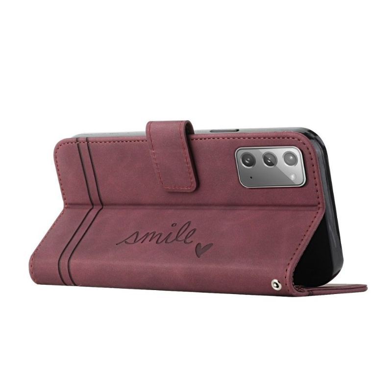 Etui Folio do Samsung Galaxy Note 20 Obrzeża Uśmiech Linii