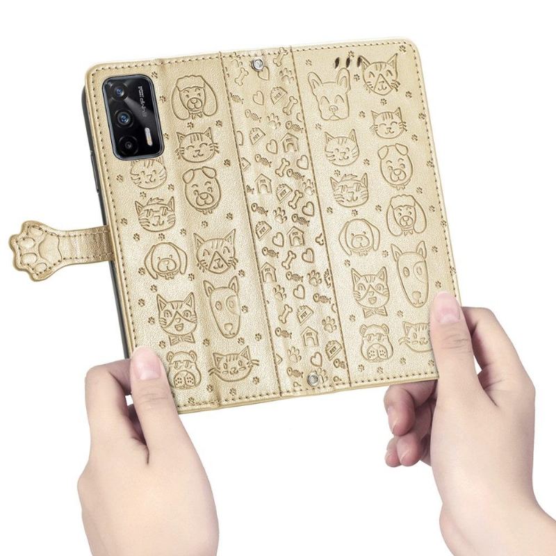 Obudowa Etui Na Telefon do Realme GT 5G Emboss Zwierząt
