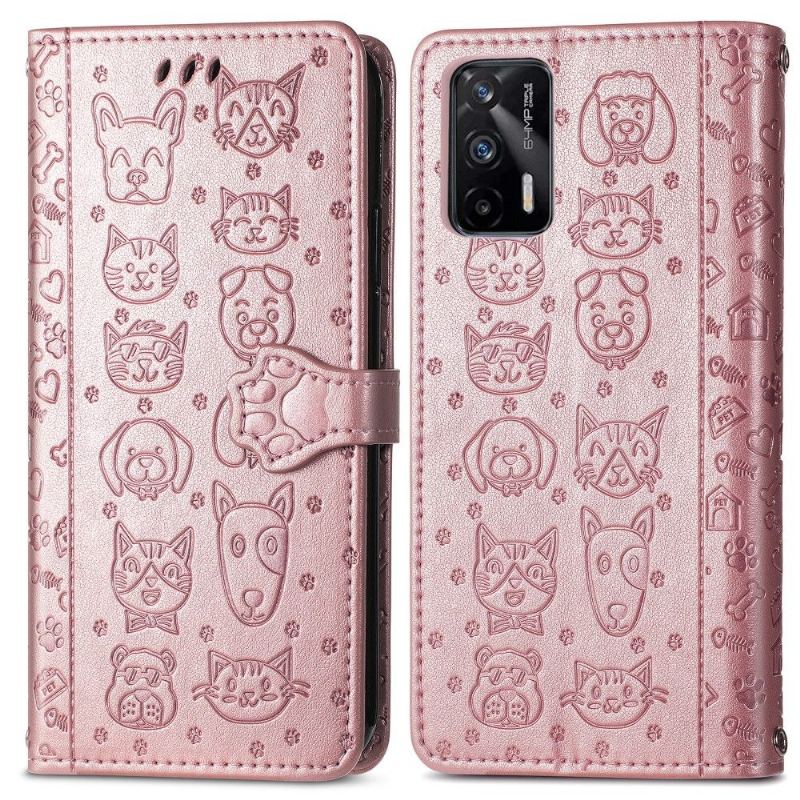 Obudowa Etui Na Telefon do Realme GT 5G Emboss Zwierząt