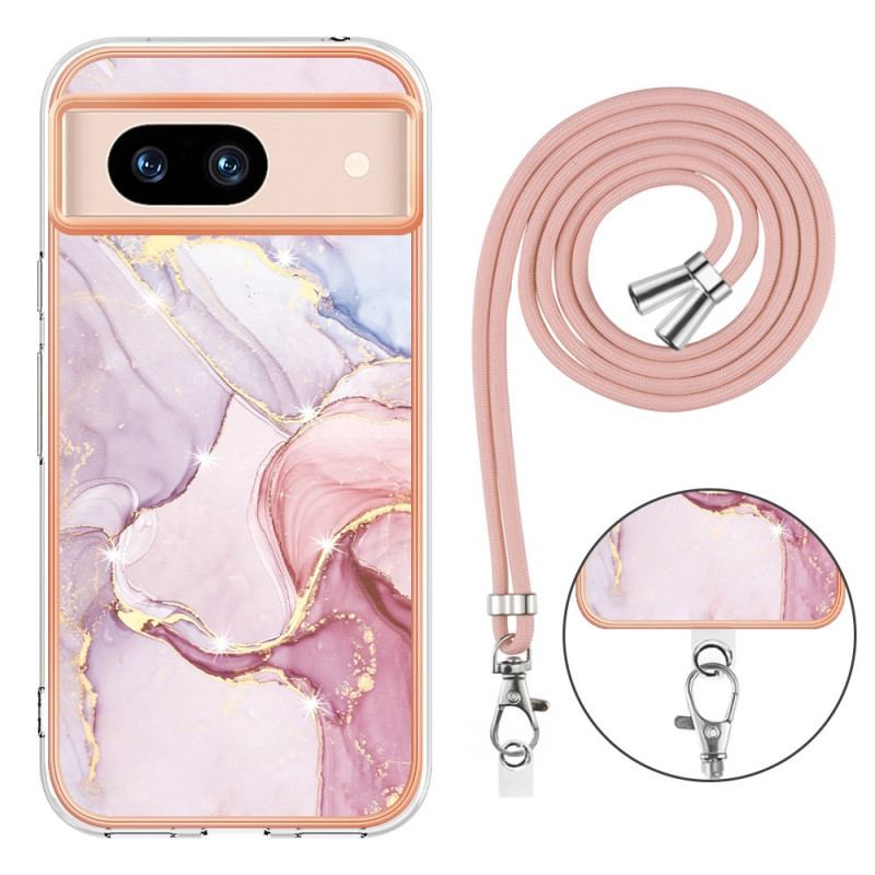 Etui Do Google Pixel 8a Sznur Marmurkowy