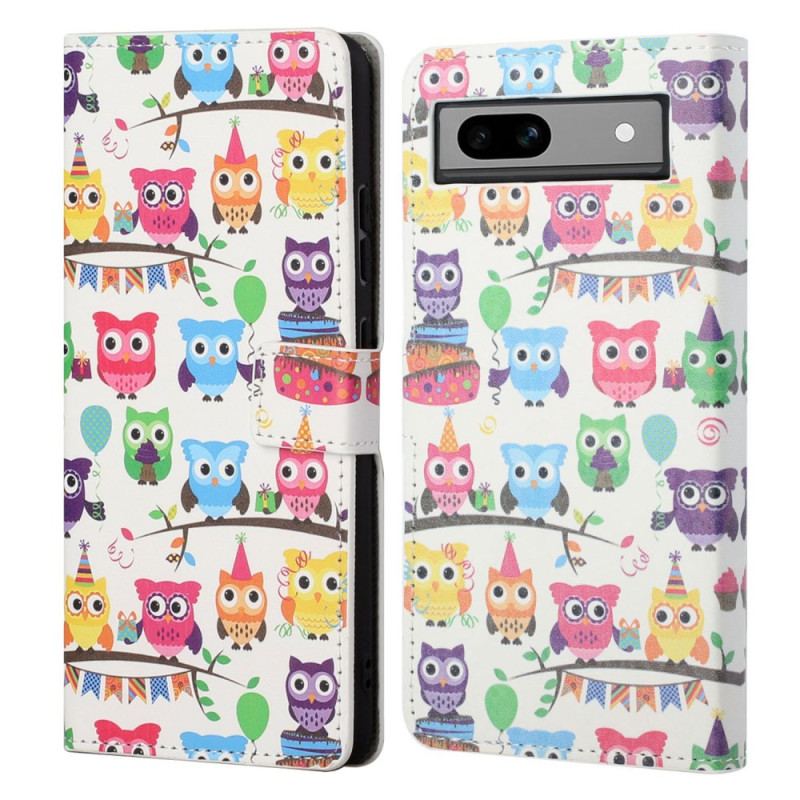Etui Folio Do Google Pixel 8a Gang Sów
