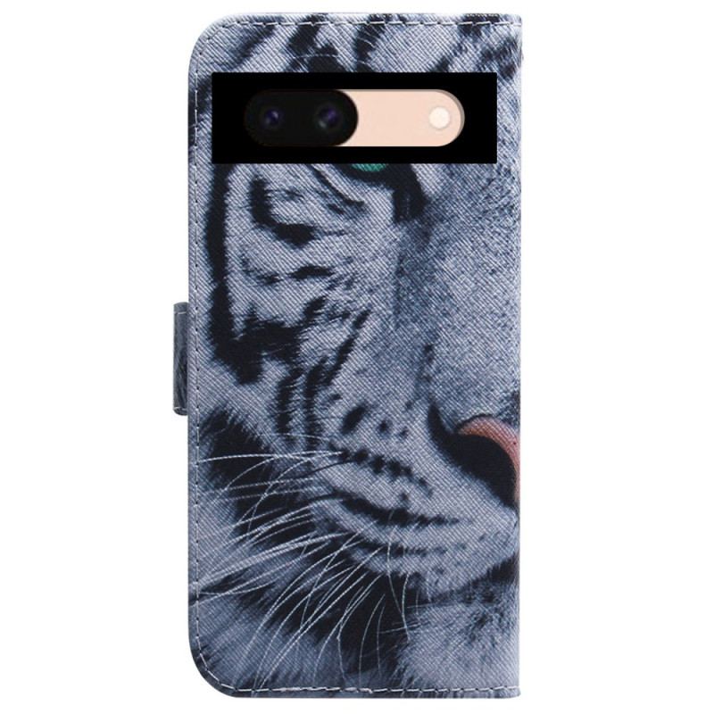 Etui Folio Google Pixel 8a Biały Tygrys