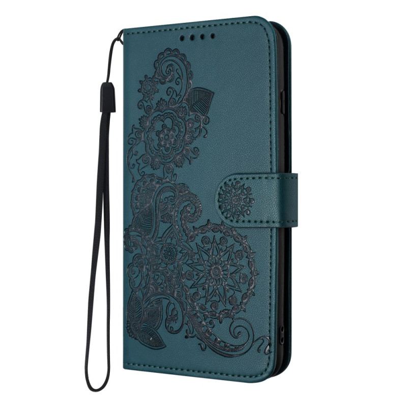 Etui Folio Google Pixel 8a Drukowany Wzór Koronki
