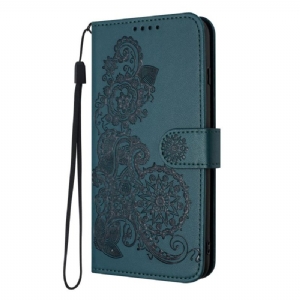 Etui Folio Google Pixel 8a Drukowany Wzór Koronki
