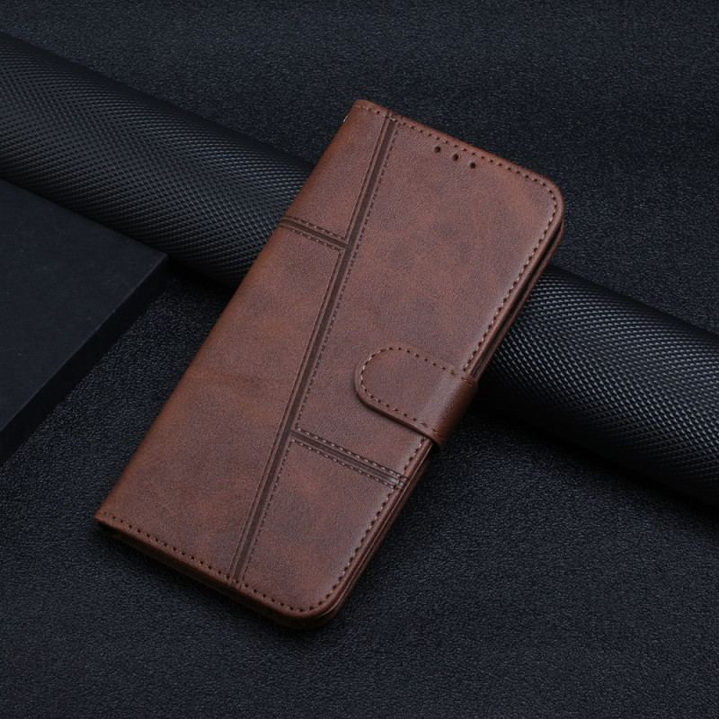 Etui Folio Google Pixel 8a Tekstura Łydki Z Paskami