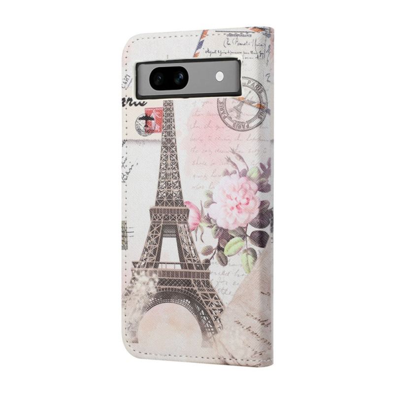 Etui Folio Google Pixel 8a Zabytkowa Wieża Eiffla