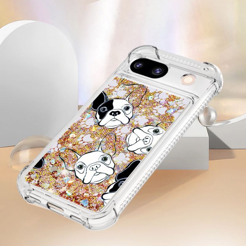 Etui Google Pixel 8a Zabawny Brokatowy Wzór