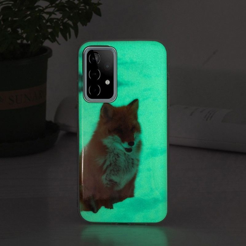 Futerały do Samsung Galaxy A52 5G / A52 4G / A52s 5G Fluorescencyjny Lis Czerwony