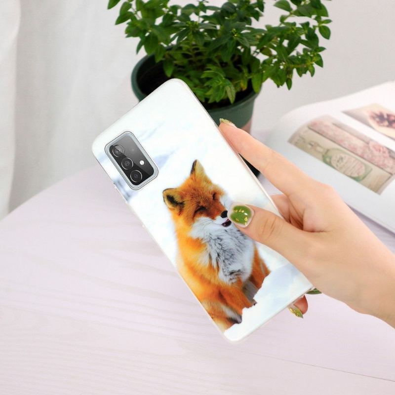 Futerały do Samsung Galaxy A52 5G / A52 4G / A52s 5G Fluorescencyjny Lis Czerwony