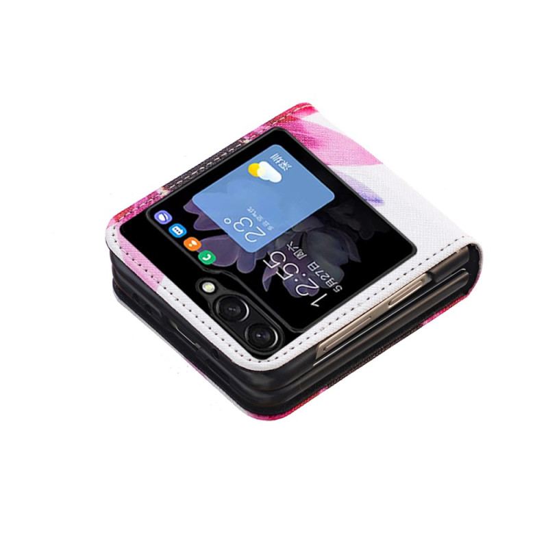 Etui Do Samsung Galaxy Z Flip 5 Akwarela Kwiat
