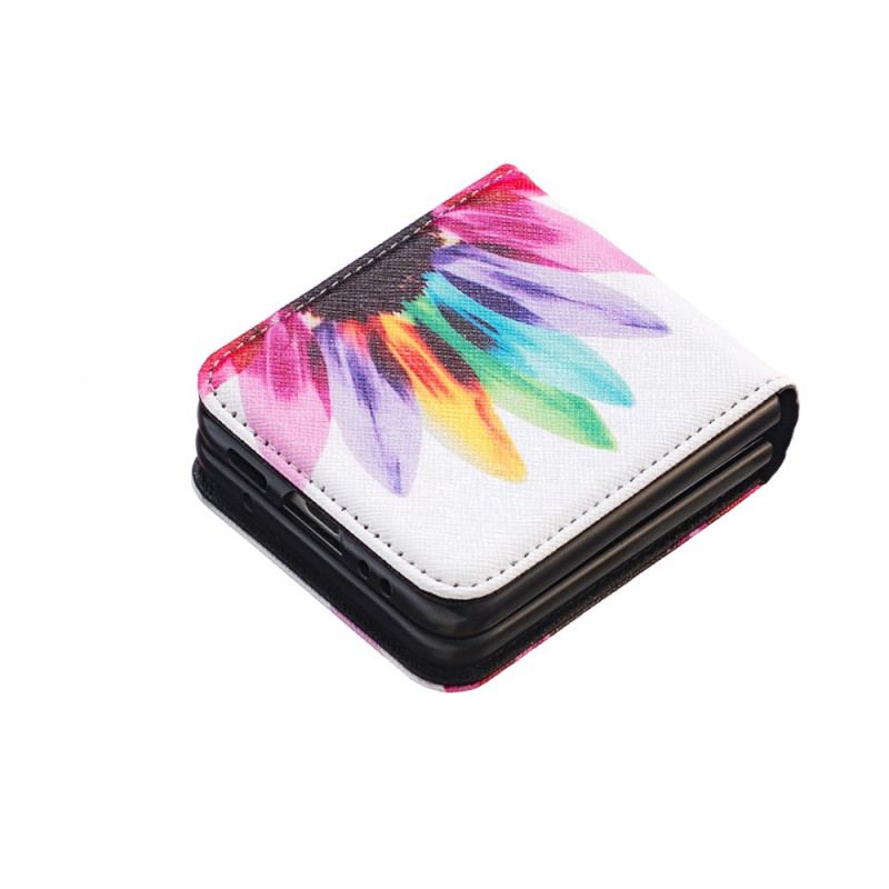 Etui Do Samsung Galaxy Z Flip 5 Akwarela Kwiat