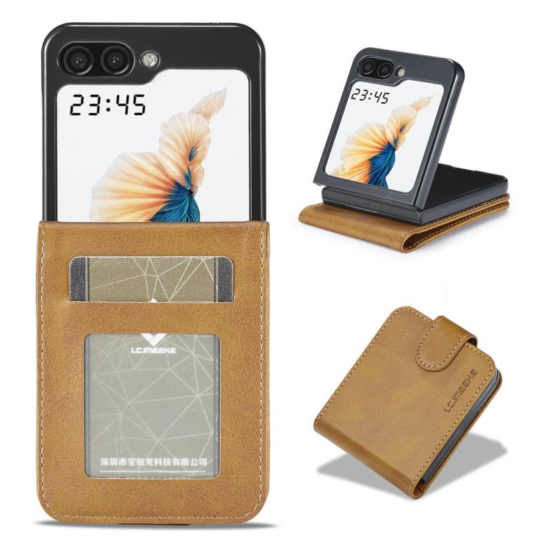 Etui Do Samsung Galaxy Z Flip 5 Imitacja Skóry Lc.imeeke