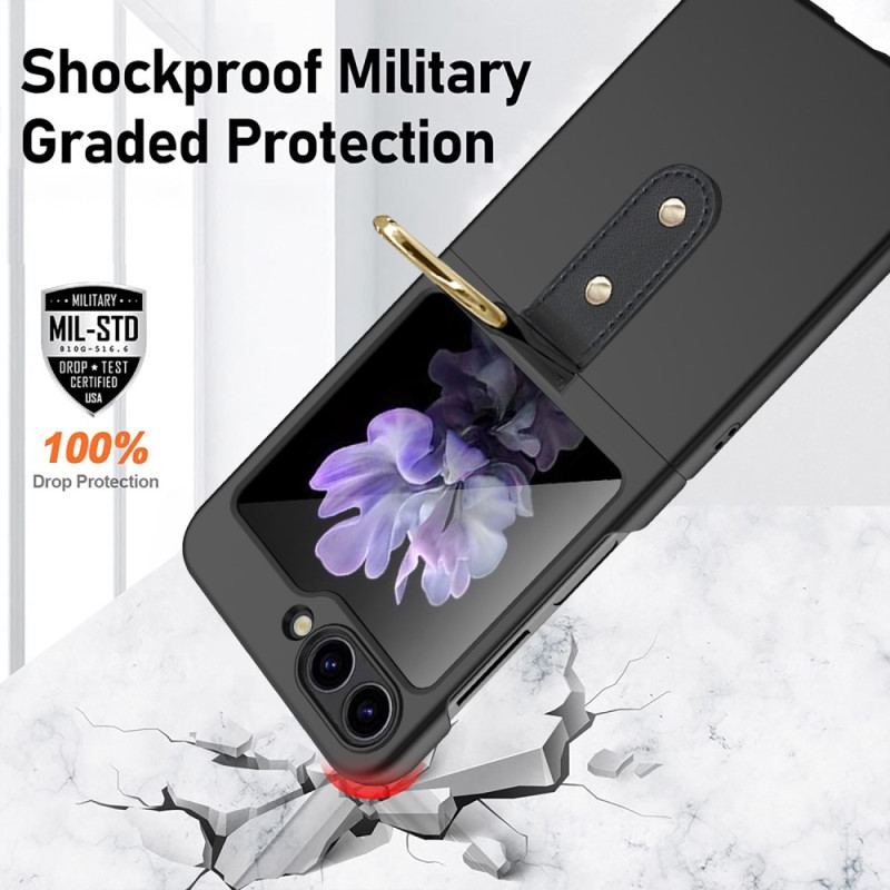 Etui Do Samsung Galaxy Z Flip 5 Metalowy Pierścień
