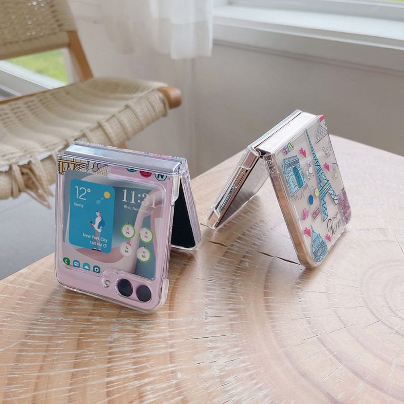 Etui Do Samsung Galaxy Z Flip 5 Przejrzysty Londyn