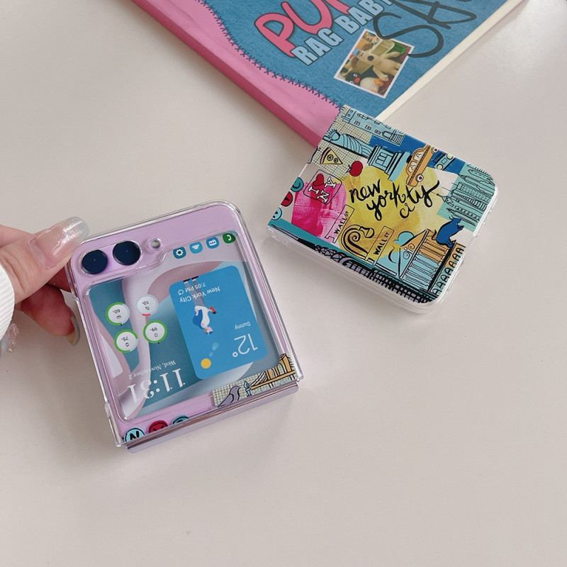 Etui Do Samsung Galaxy Z Flip 5 Przejrzysty Londyn
