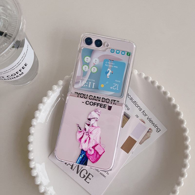 Etui Do Samsung Galaxy Z Flip 5 Przezroczysta Kawa