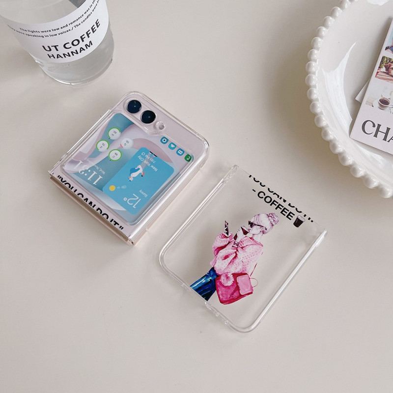 Etui Do Samsung Galaxy Z Flip 5 Przezroczysta Kawa